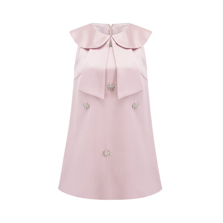 Catiana saten mini elbise