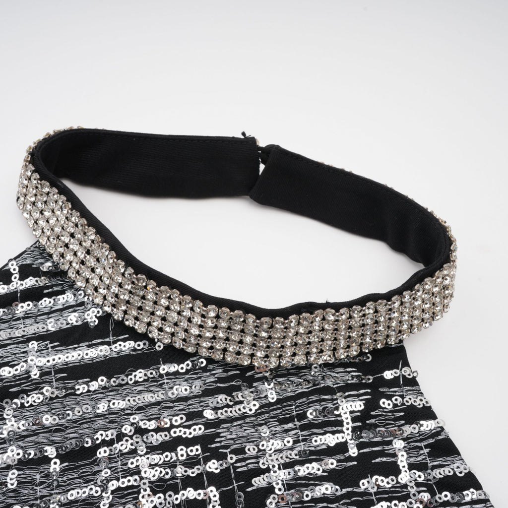 Odette süslemeli mini elbise