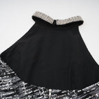 Odette süslemeli mini elbise