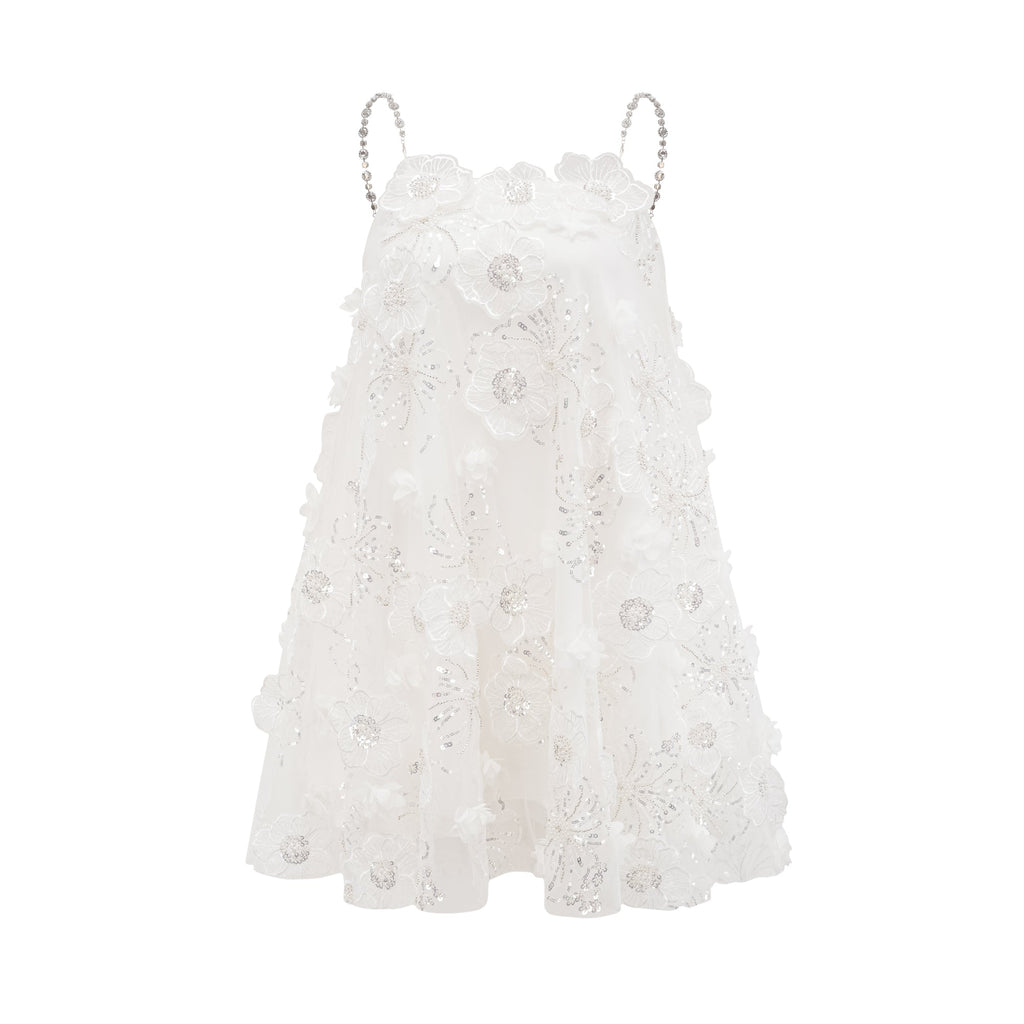 Suzette kristal mini elbise