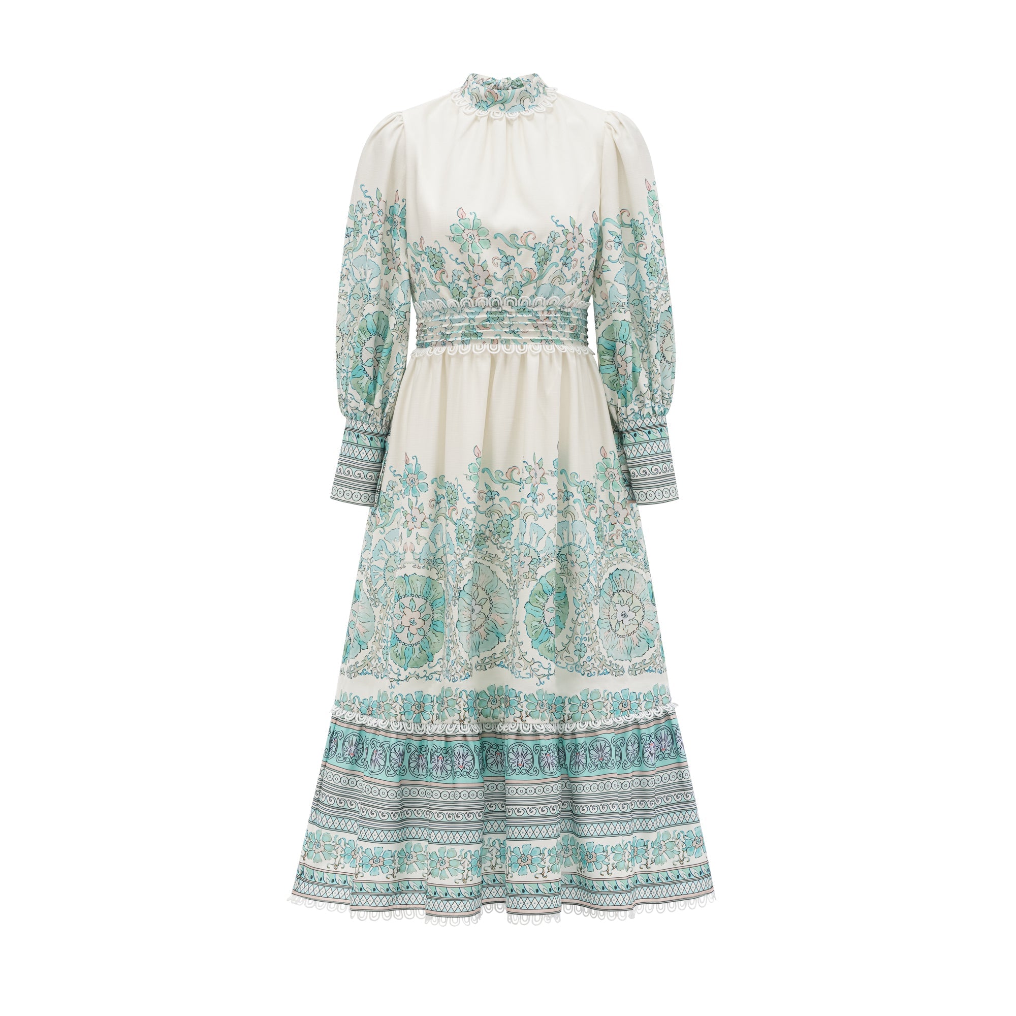 Raphaëlle pileli midi elbise