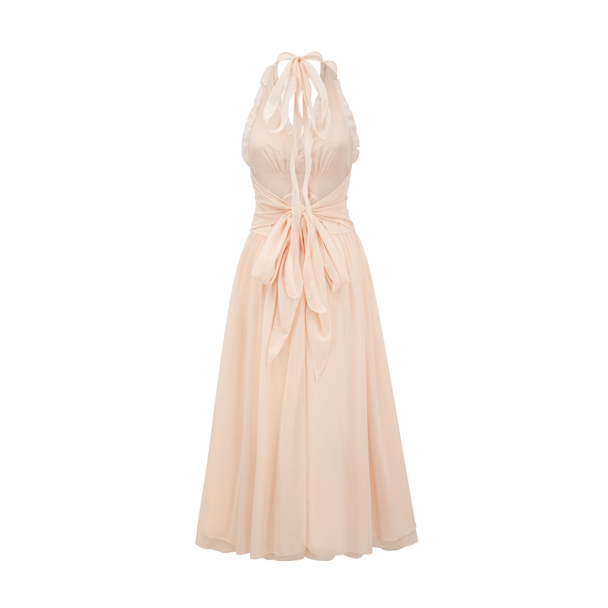 Élodie fırfır maksi elbise