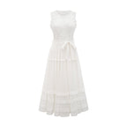 Helen işlemeli midi elbise