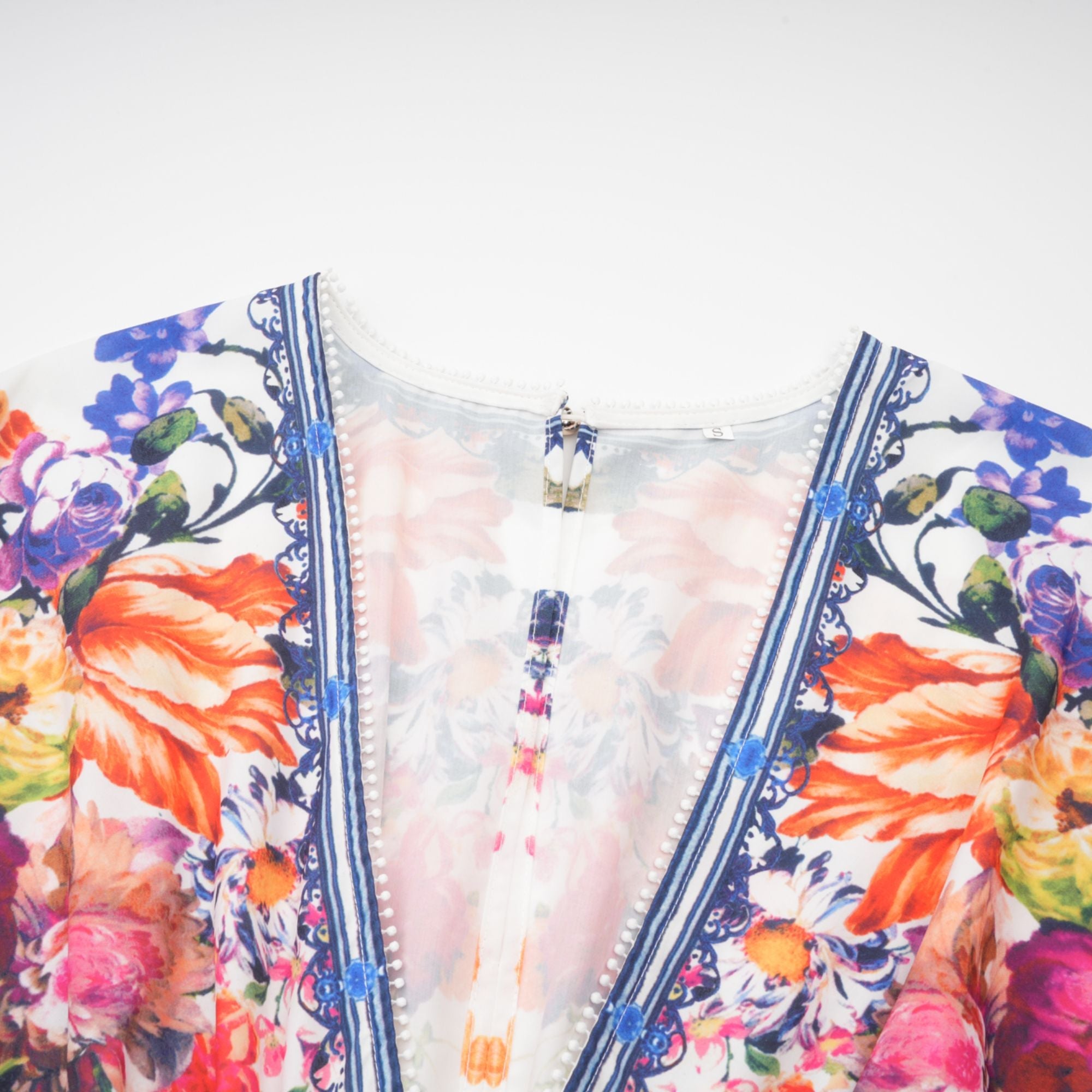 Merle çiçek maksi elbise