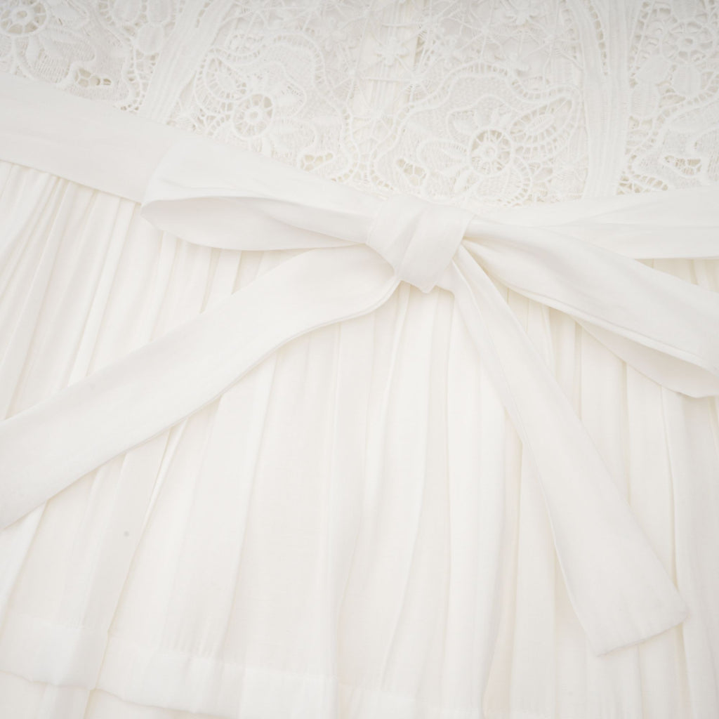 Helen işlemeli midi elbise