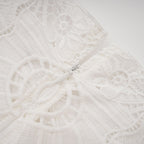 Helen işlemeli midi elbise