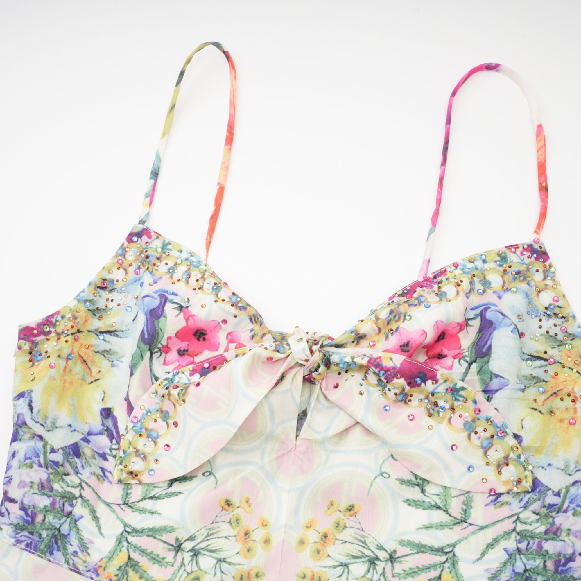 Sylvie desenli midi elbise