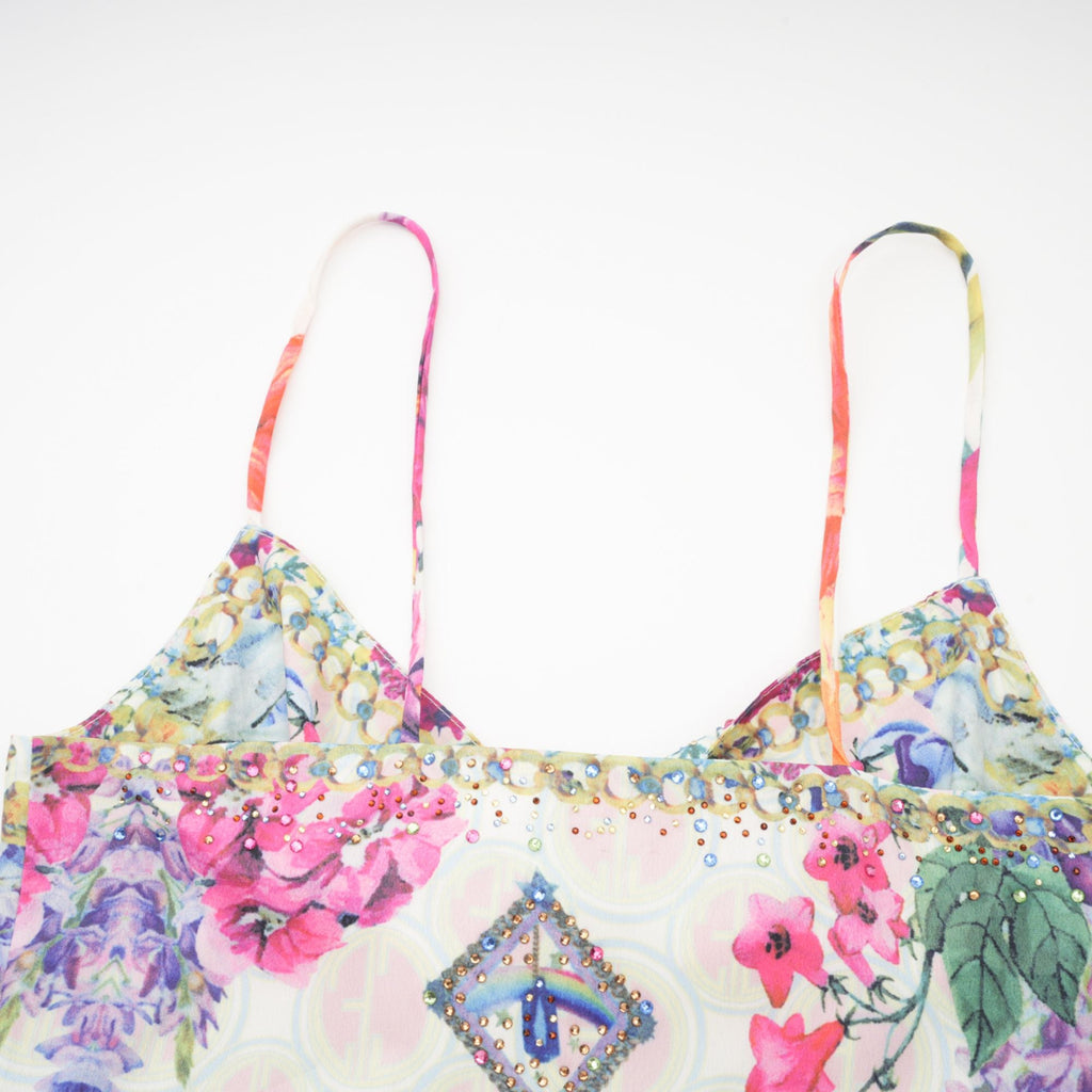 Sylvie desenli midi elbise