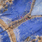 Hélène desenli midi elbise