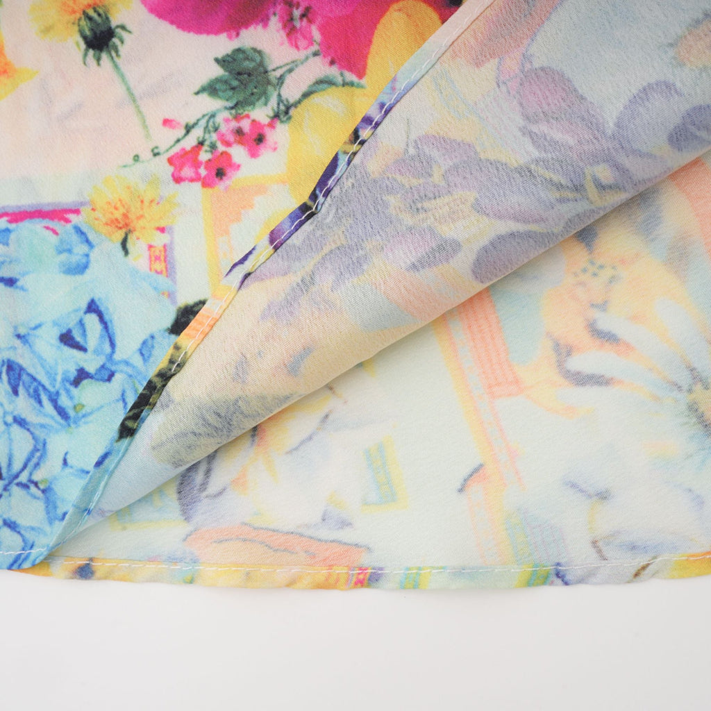 Sylvie desenli midi elbise