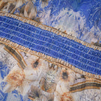 Hélène desenli midi elbise