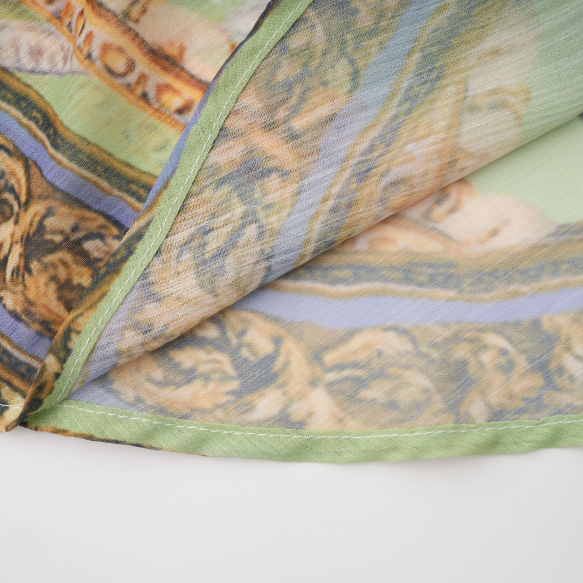 Hélène desenli midi elbise