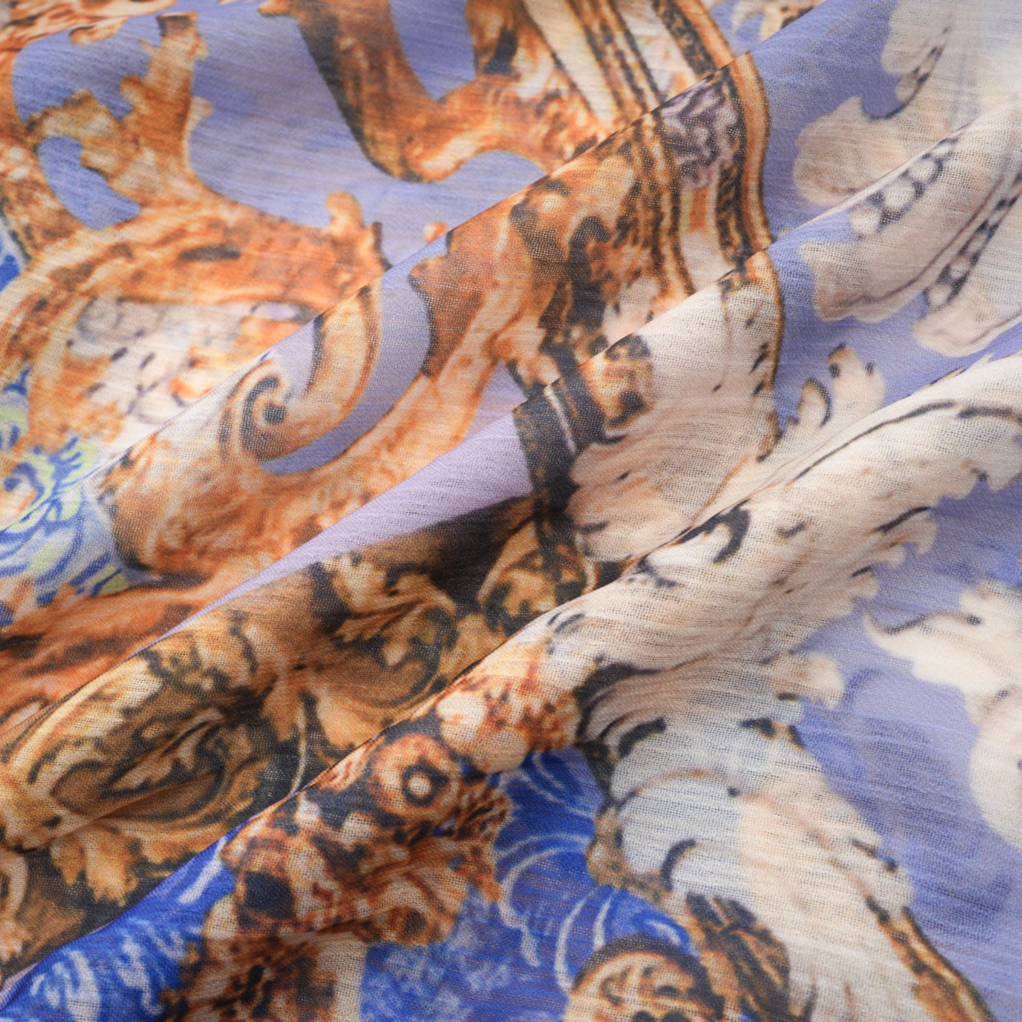 Hélène desenli midi elbise