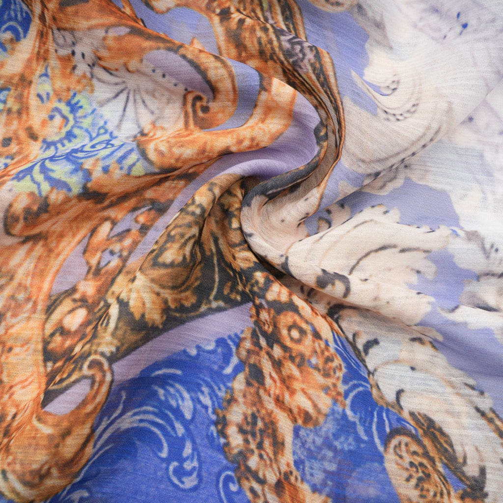 Hélène desenli midi elbise