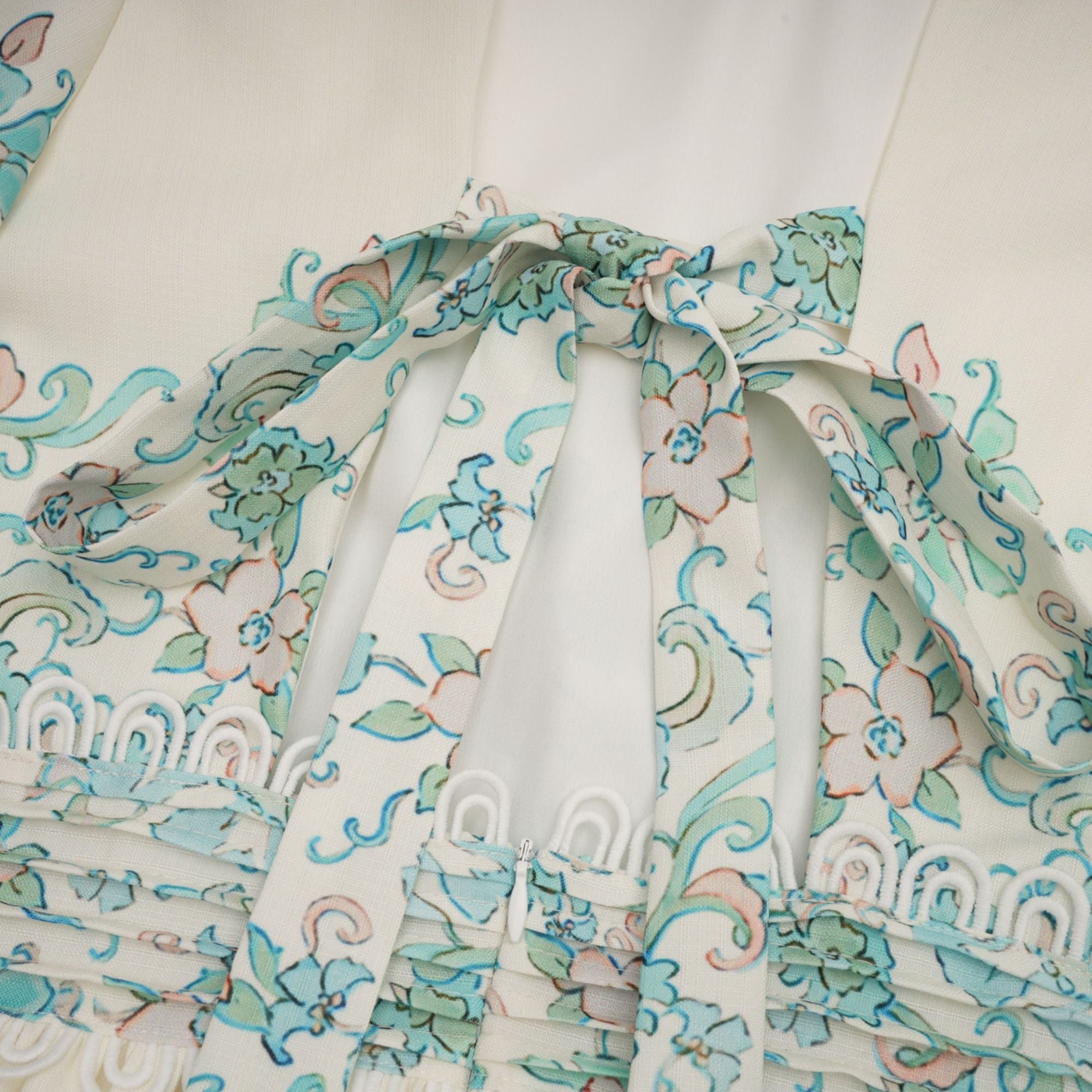 Raphaëlle pileli midi elbise