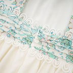 Raphaëlle pileli midi elbise