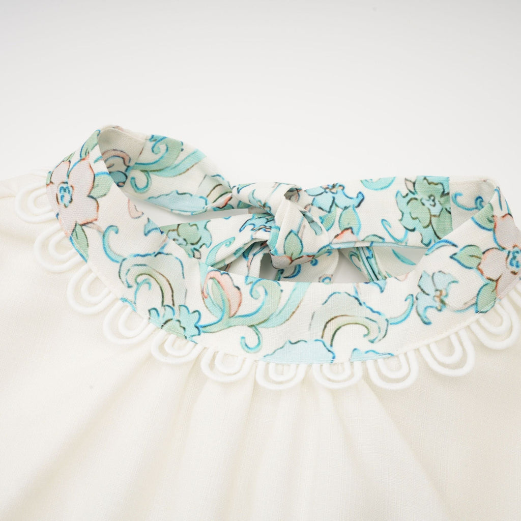 Raphaëlle pileli midi elbise