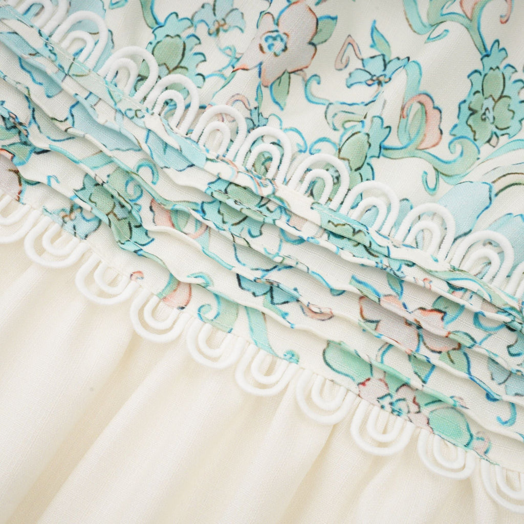 Raphaëlle pileli midi elbise