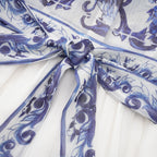 Isabelle desen midi elbise