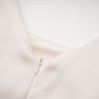 Océane pileli midi elbise