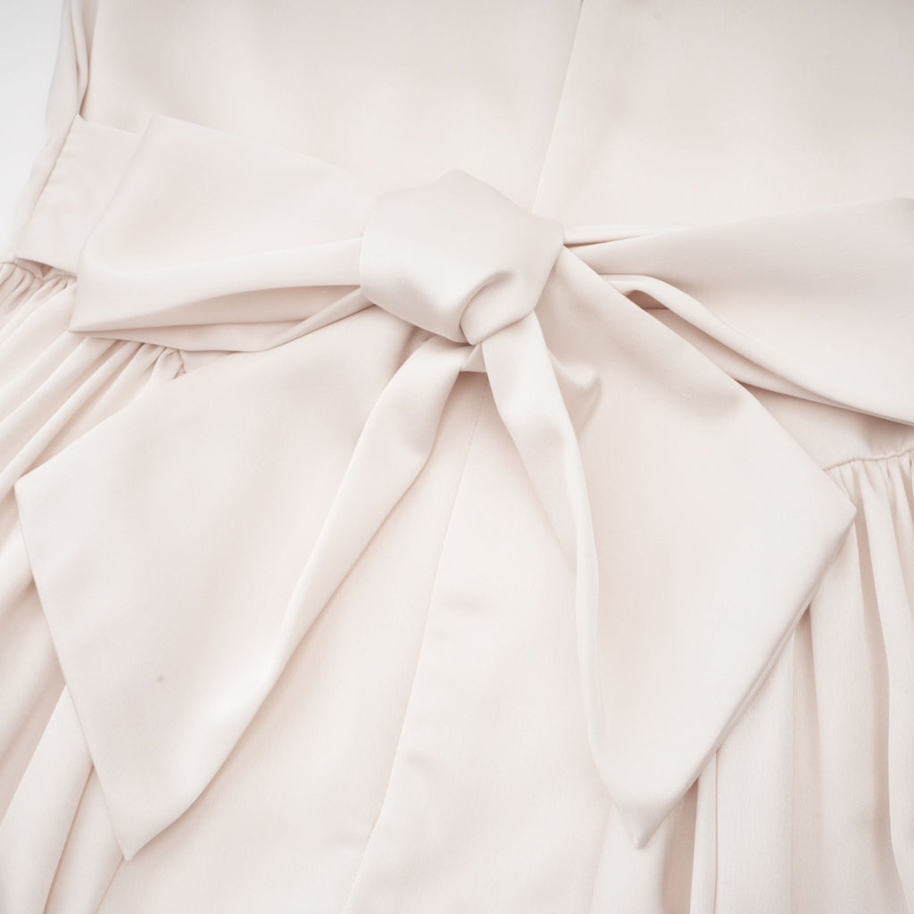 Océane pileli midi elbise