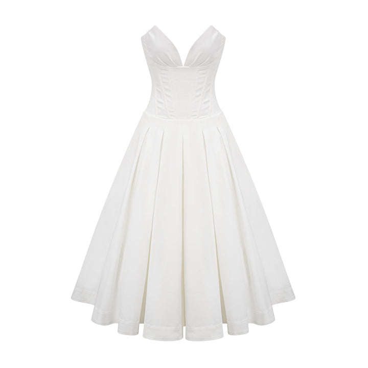 Katherine korse midi Beyaz
