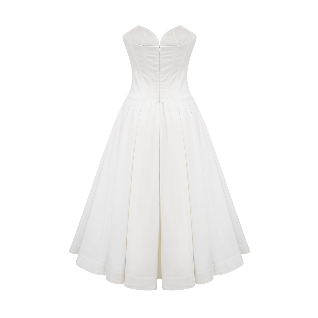 Katherine korse midi Beyaz
