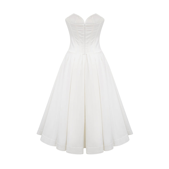 Katherine korse midi Beyaz