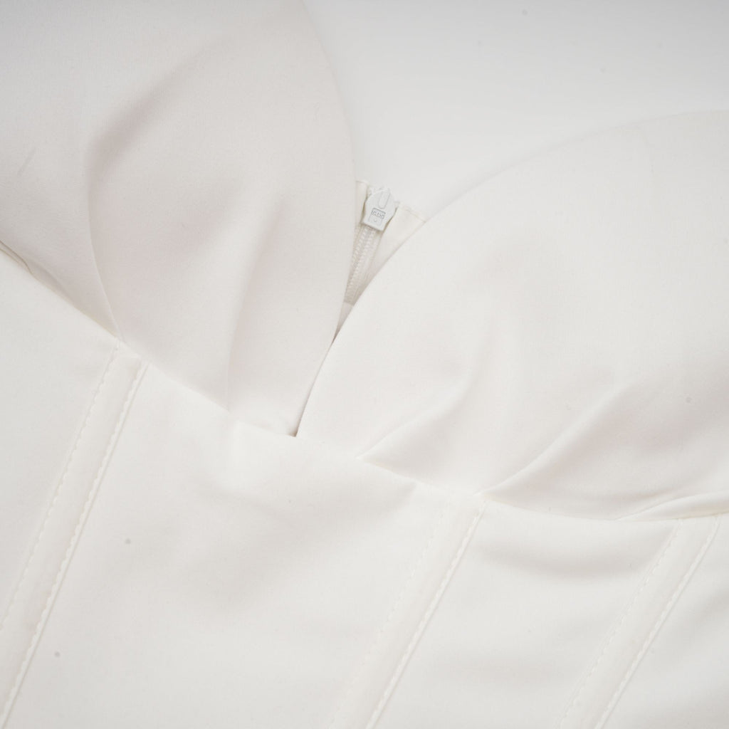 Katherine korse midi Beyaz