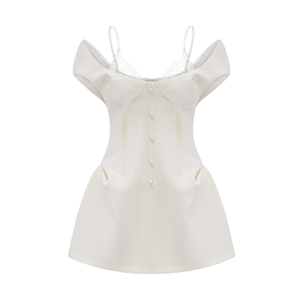 Kelly dantel mini elbise