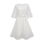 Gaëlle kloş midi elbise