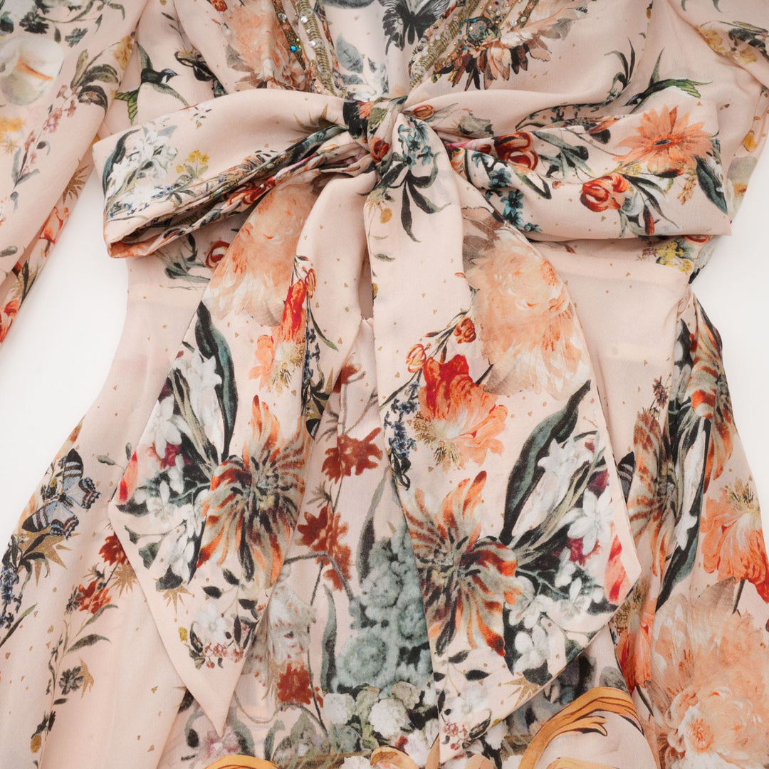 Emilia kravat mini elbise
