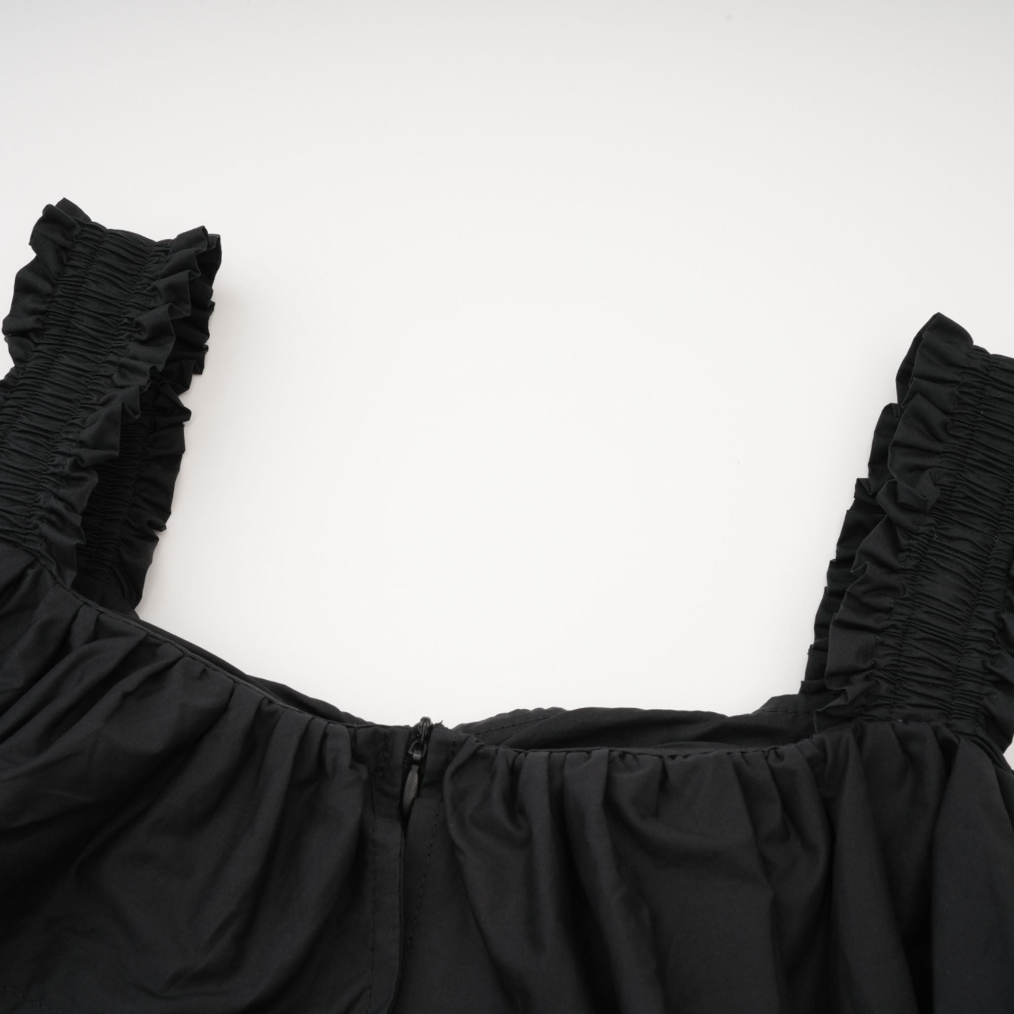 Renée pileli midi elbise