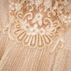 Nerissa pile midi elbise