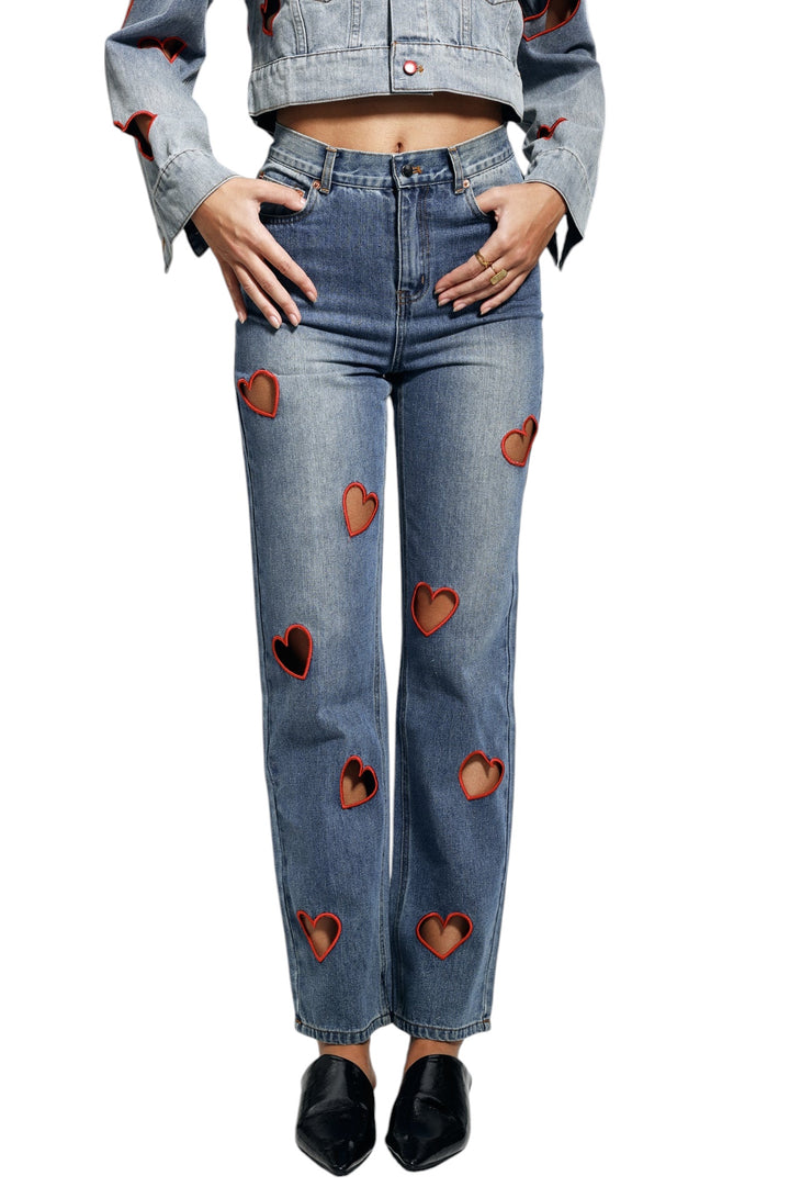 Kesik Detaylı Jean