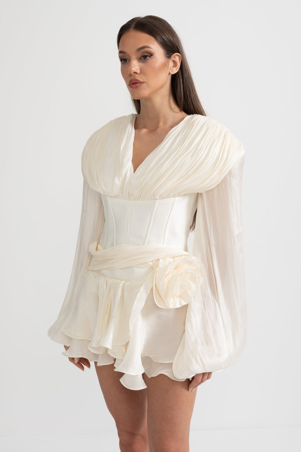 Kabarık Mini Elbise