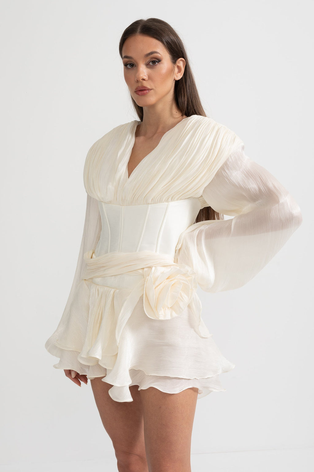 Kabarık Mini Elbise