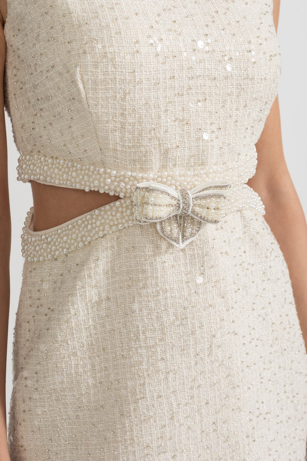 Fiyonklu Payetli Mini Elbise