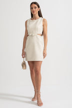 Fiyonklu Payetli Mini Elbise