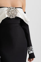 Süslemeli Midi Elbise