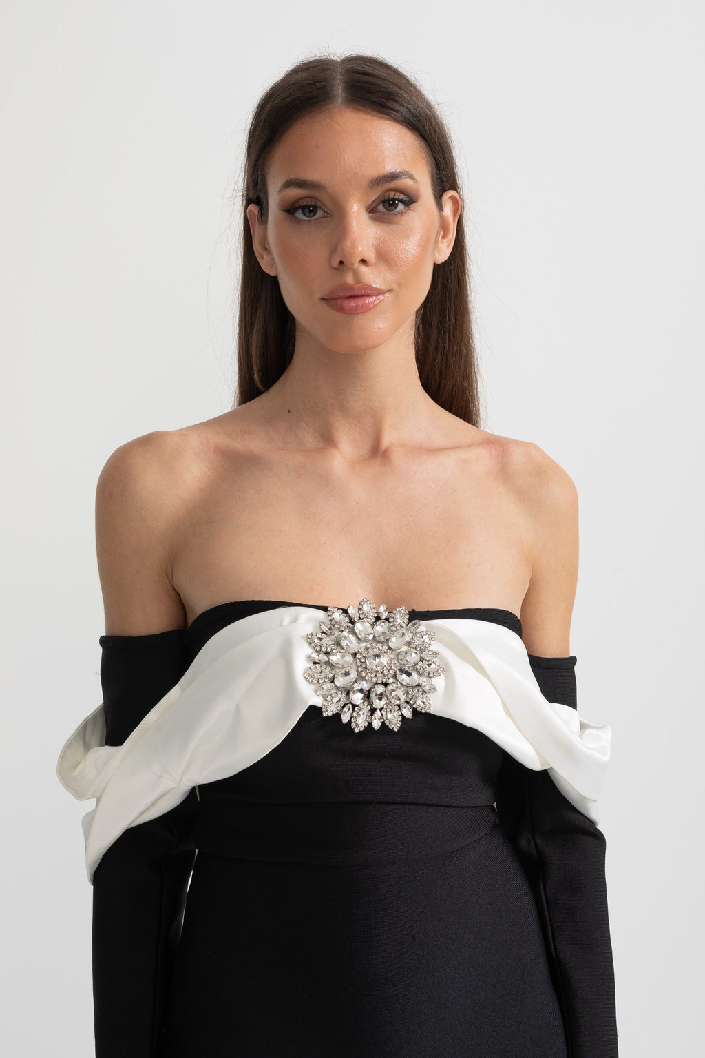 Süslemeli Midi Elbise