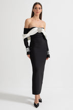 Süslemeli Midi Elbise