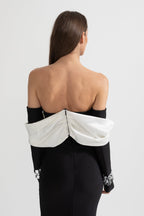 Süslemeli Midi Elbise