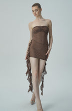 Fırfır Mini Elbise