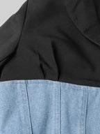 Çift Dokulu Denim Korse