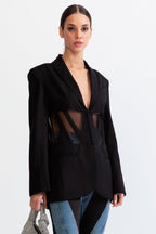 Korseli blazer ceket