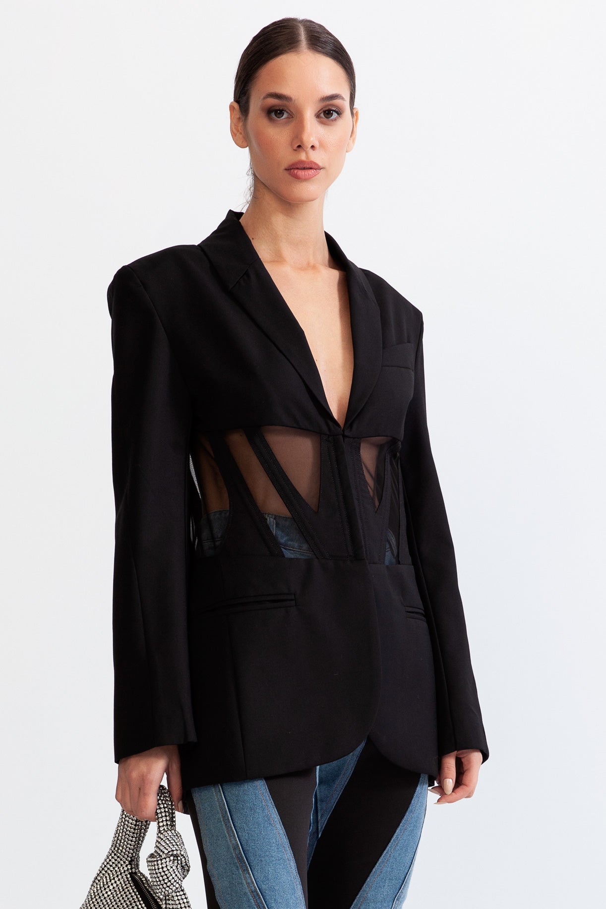 Korseli blazer ceket