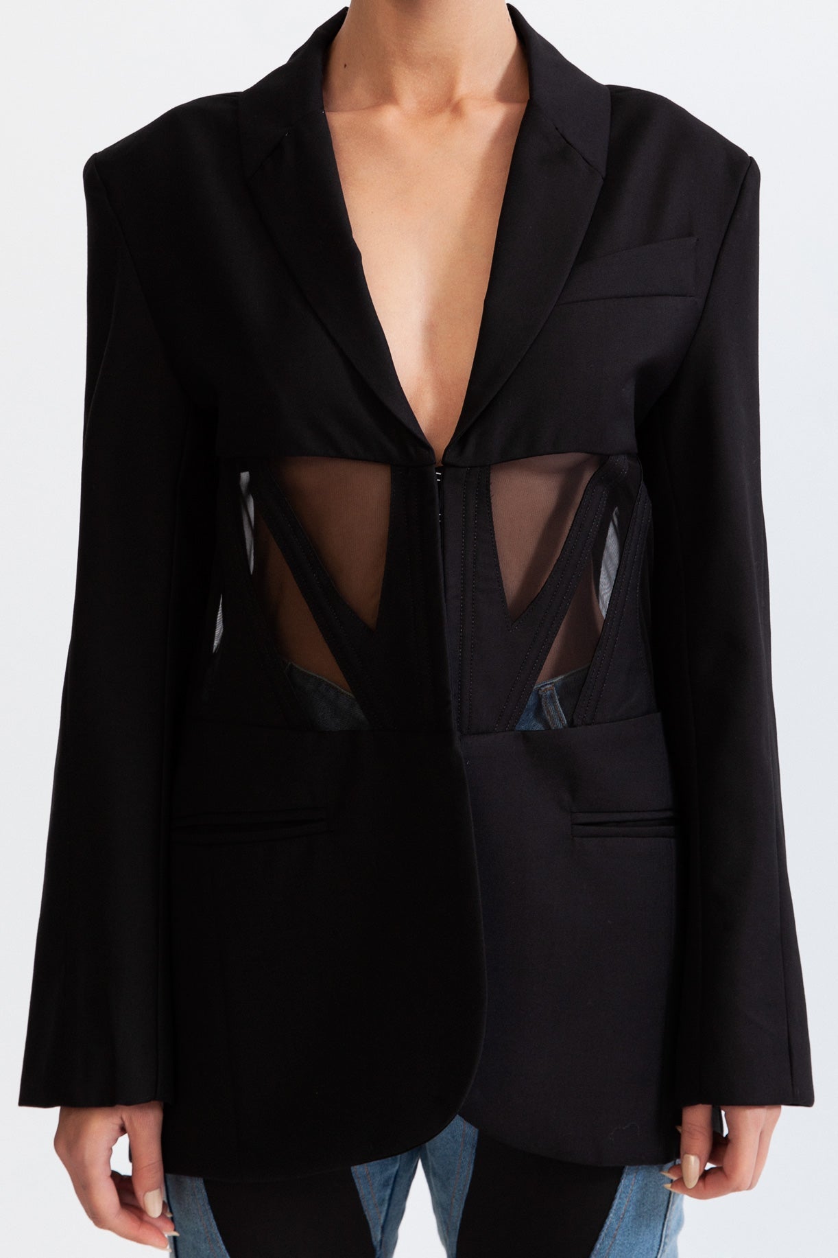 Korseli blazer ceket