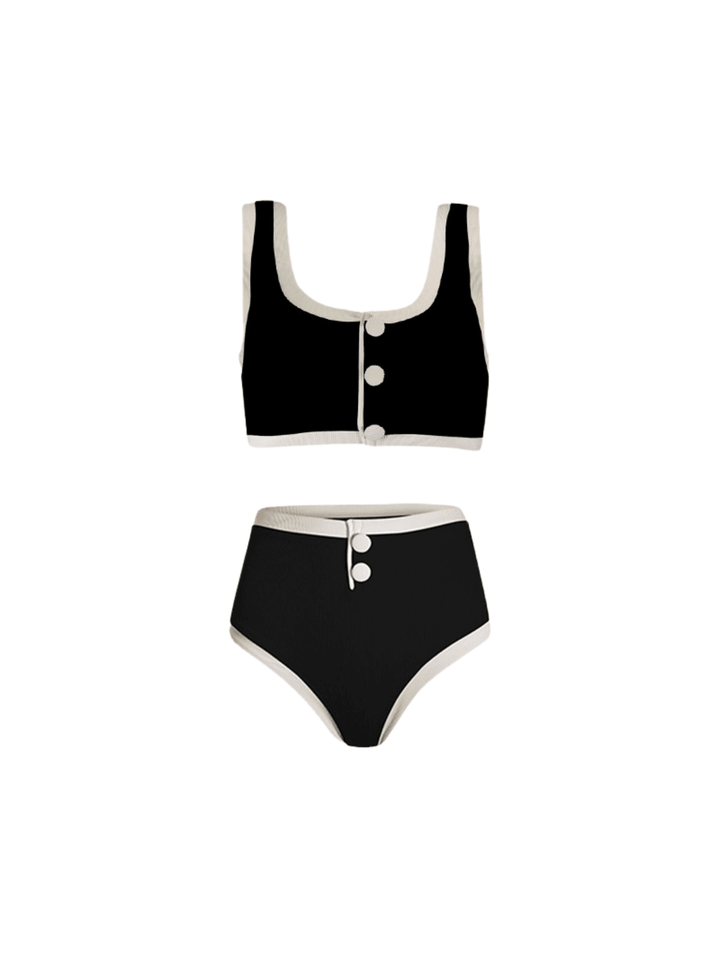 Düğme Detaylı Bikini Takım