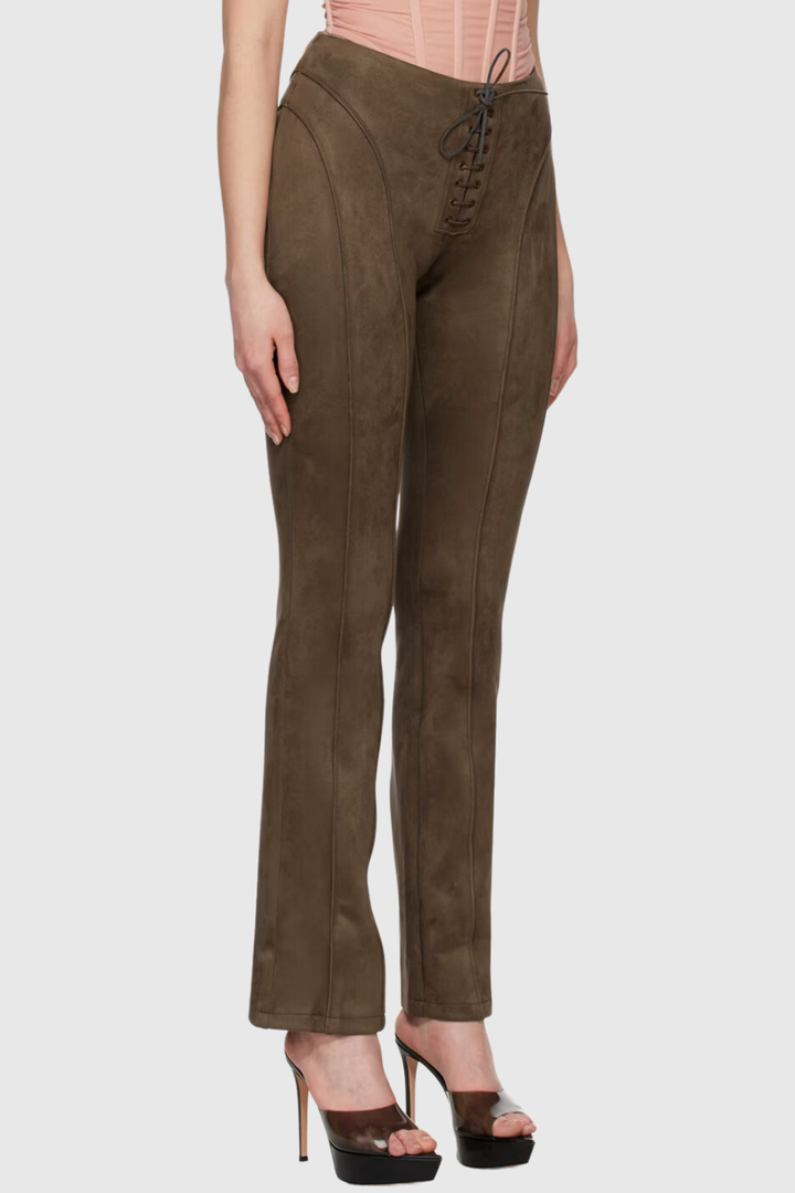 Bağcıklı Bootcut Pantolon